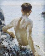 Henry Scott Tuke Beach Study oil painting artist